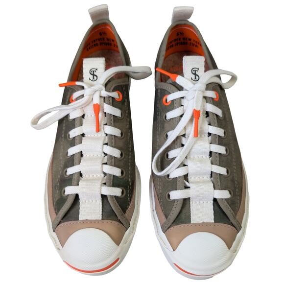 Converse x Todd Snyder Jack Purcell Rebel Prep Elmwood Egret Low Top Sneaker W8 - Picture 2 of 10